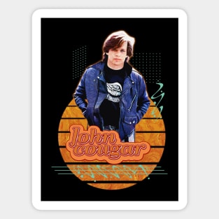 John cougar \\ Retro Art Magnet